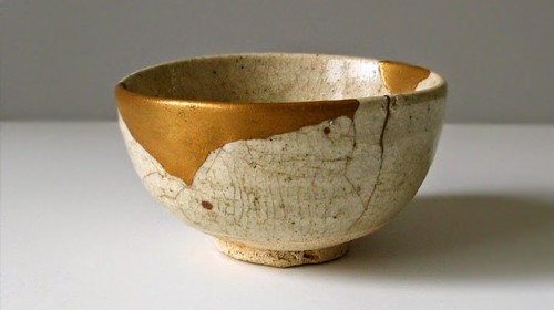 Kintsukuroi Kit di Riparazione, Polvere d'oro e Ceramica di